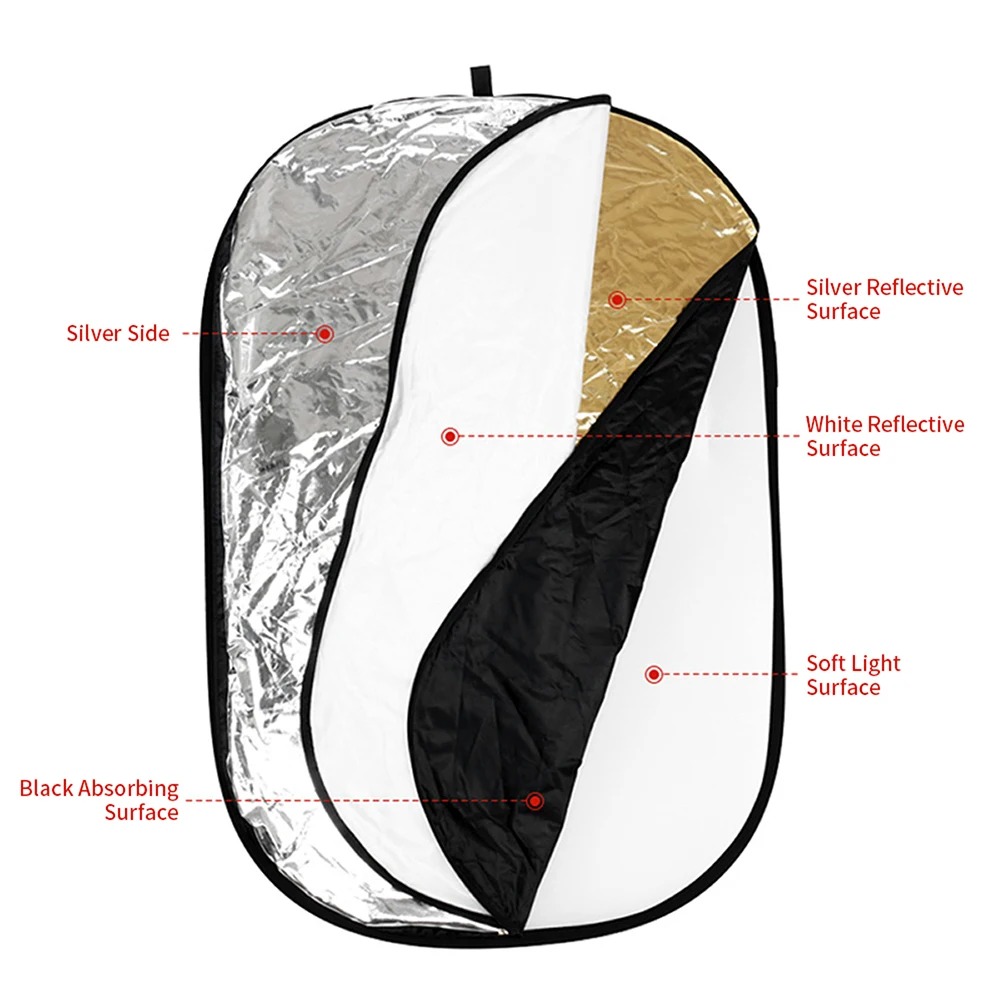 60/80/110CM 5-in-1 Collapsible - مراجعة Outdoor Lighting In Photography وسعره