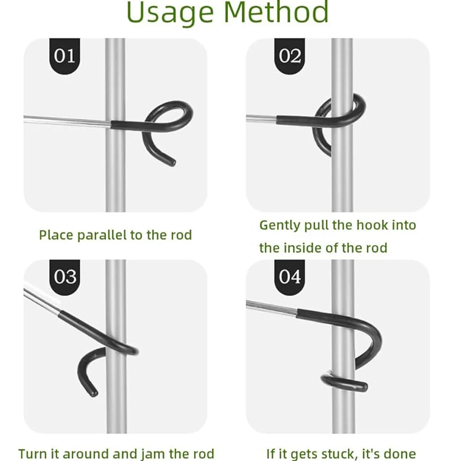 Tent Pole Lamp Hanger, Stainle - مراجعة Outdoor Lighting Poles وسعره