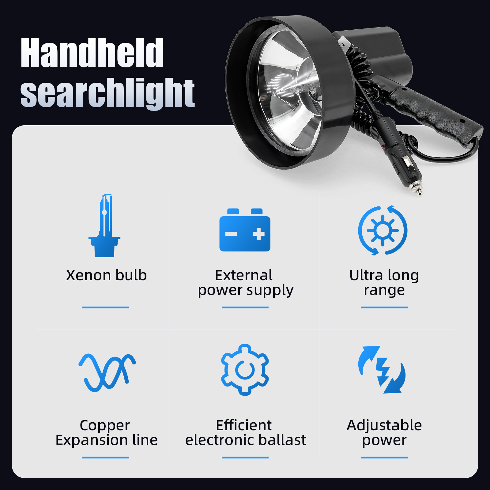 4/5/7/9 inch Searchlight Water - مراجعة Outdoor Lighting The Range وسعره