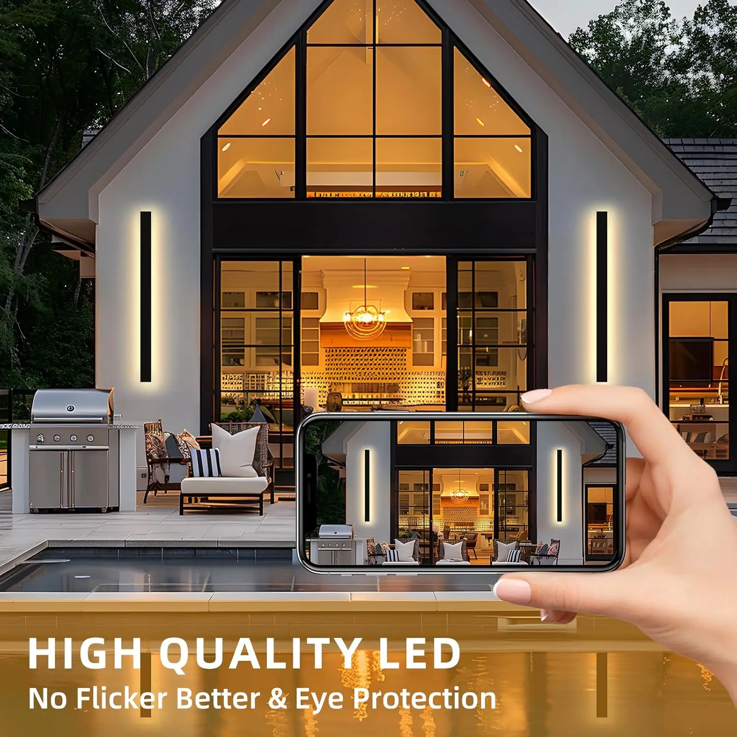 Linear Outdoor Wall IP65 Water - مراجعة Outdoor Lighting Linear وسعره