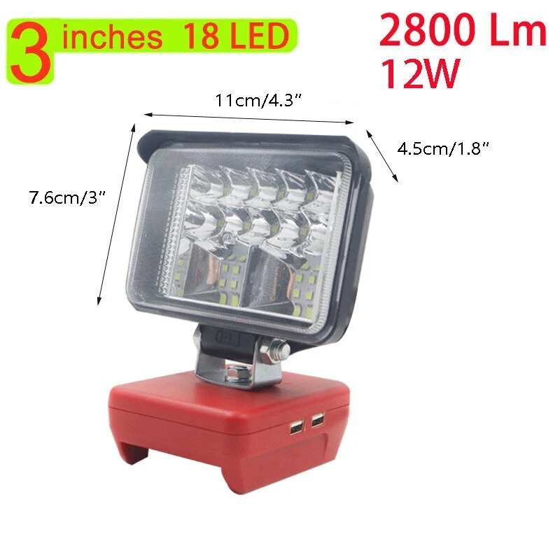 ZWINCKY 12W LED Work Light For - مراجعة Outdoor Lighting Milwaukee وسعره