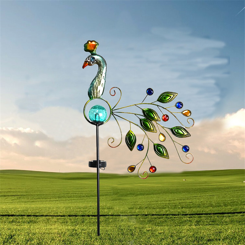 Solar Wrought Iron Peony Stake - مراجعة Outdoor Lighting Yard Stakes وسعره