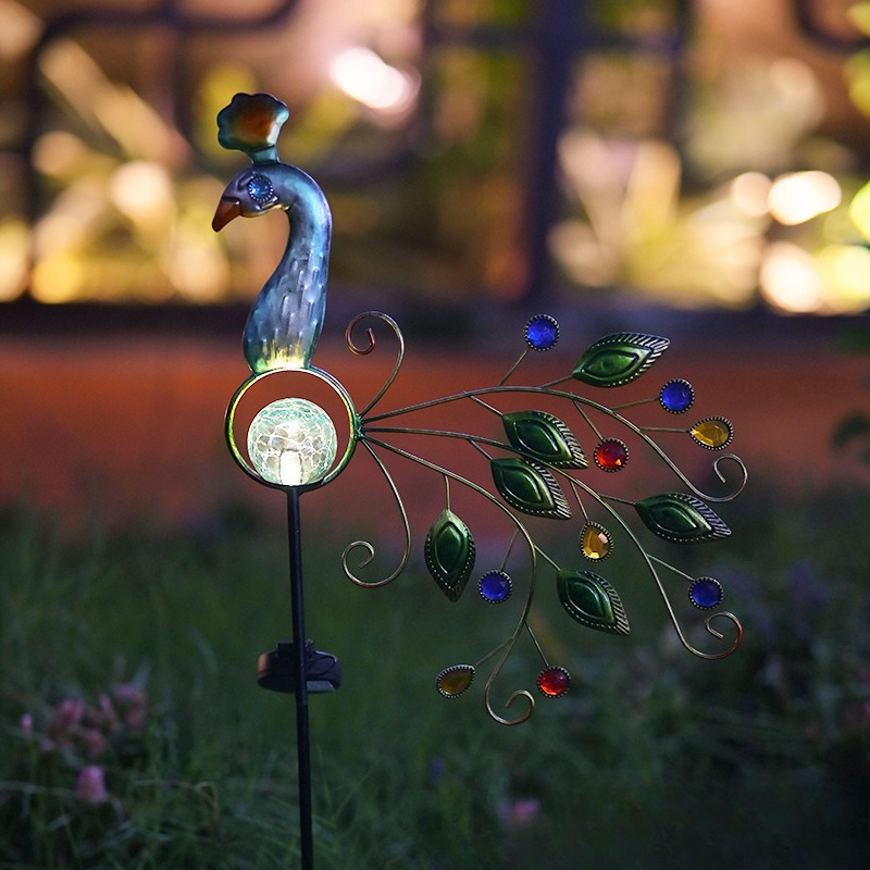 Solar Wrought Iron Peony Stake - مراجعة Outdoor Lighting Yard Stakes وسعره