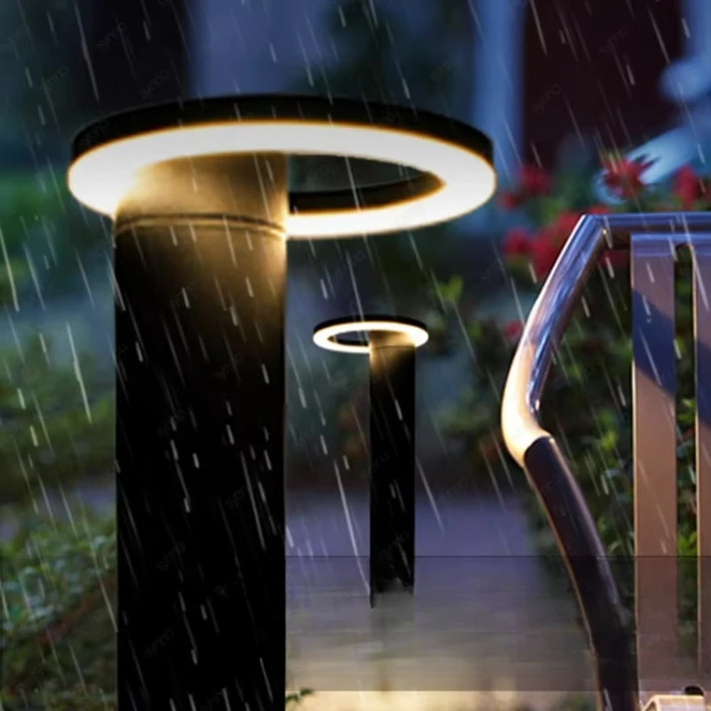 Modern Motion Sensor Security  - مراجعة Outdoor Lighting Bollards وسعره