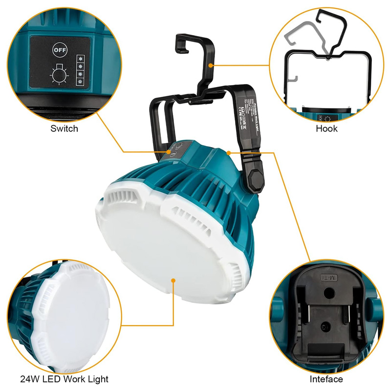 24W LED Work Light For Makita/ - مراجعة Outdoor Lighting Milwaukee وسعره