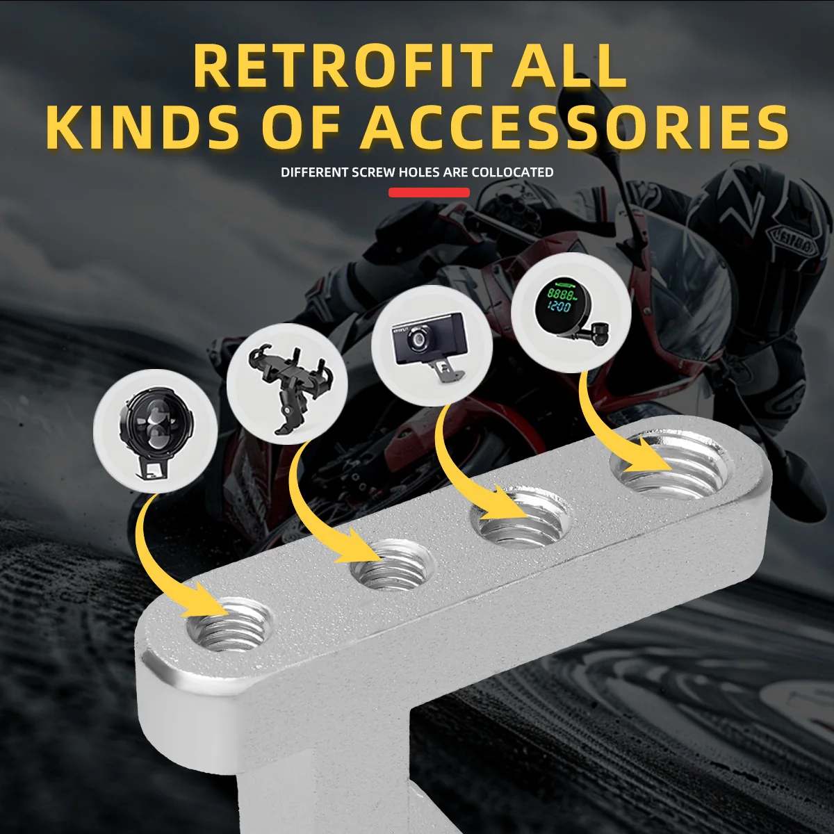 M5 M6 M8 Thread 4 Holes Motorc - مراجعة Outdoor Lighting Milwaukee وسعره