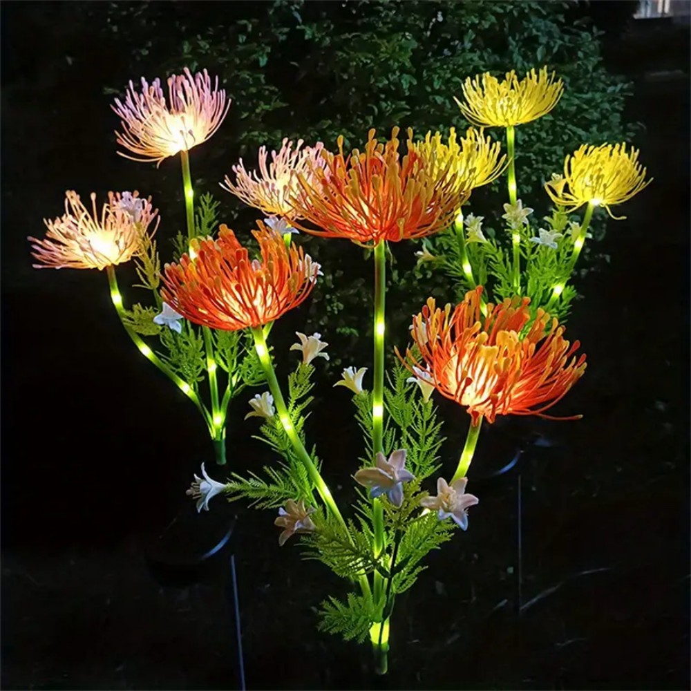 Solar Spider Lily Flower Groun - مراجعة Outdoor Lighting Yard Stakes وسعره
