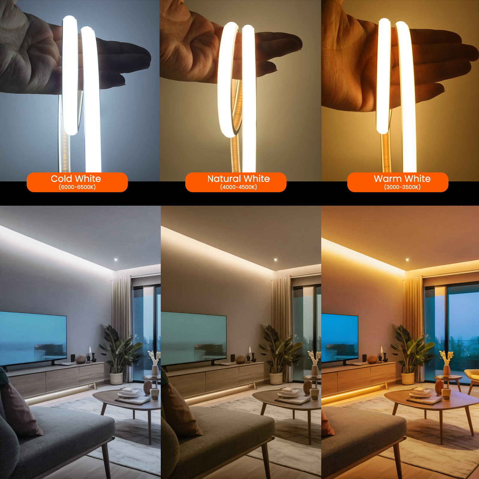 320LEDs/m COB LED Strip Light  - مراجعة Outdoor Lighting Linear وسعره