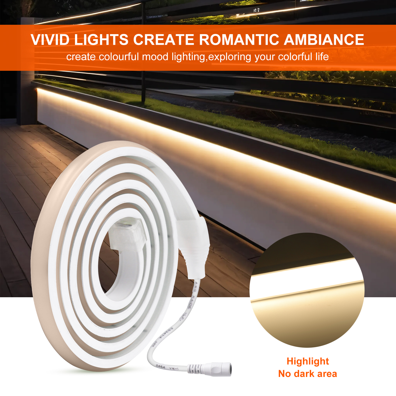 320LEDs/m COB LED Strip Light  - مراجعة Outdoor Lighting Linear وسعره