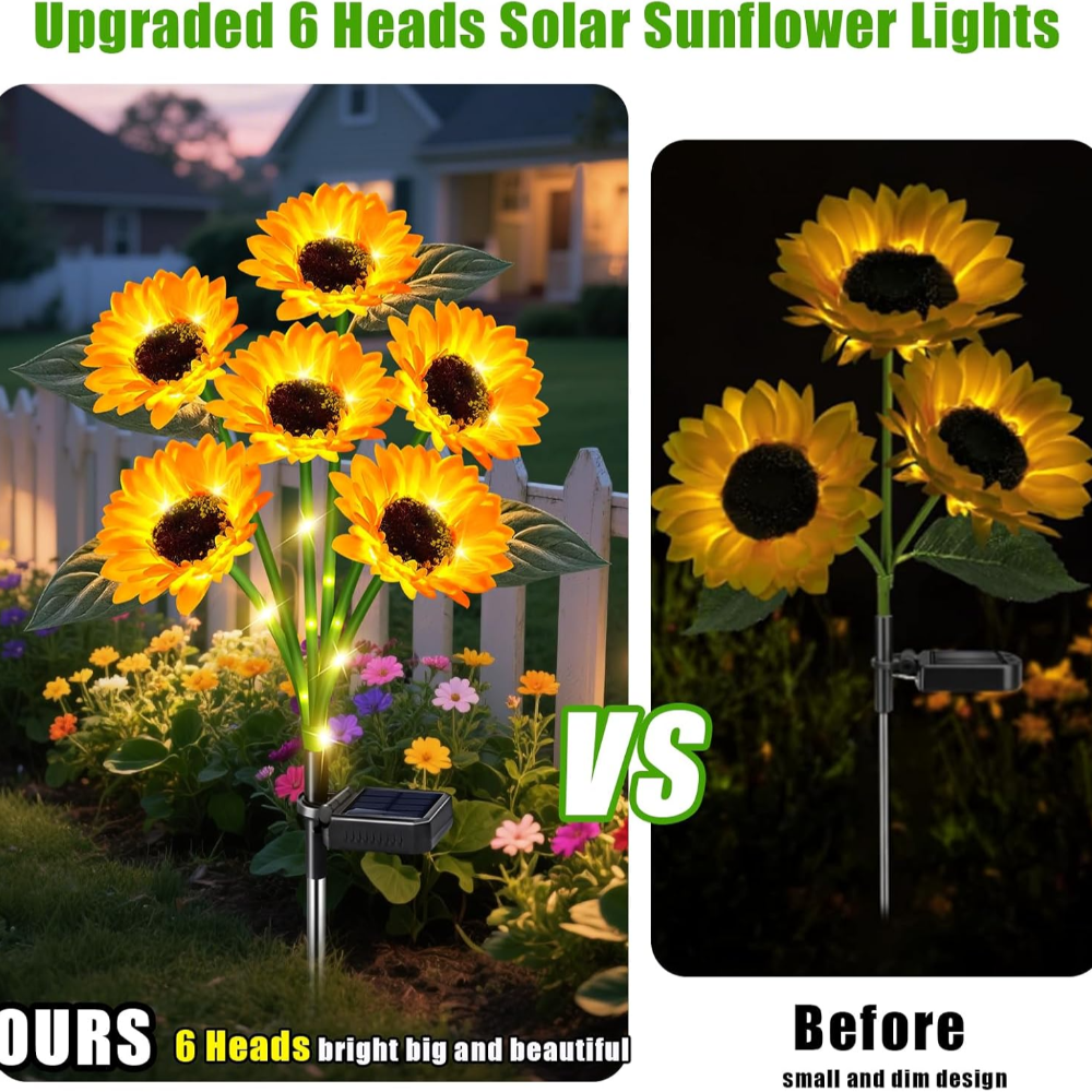  Solar Flowers Lights Outdoor - مراجعة Outdoor Lighting Yard Stakes وسعره