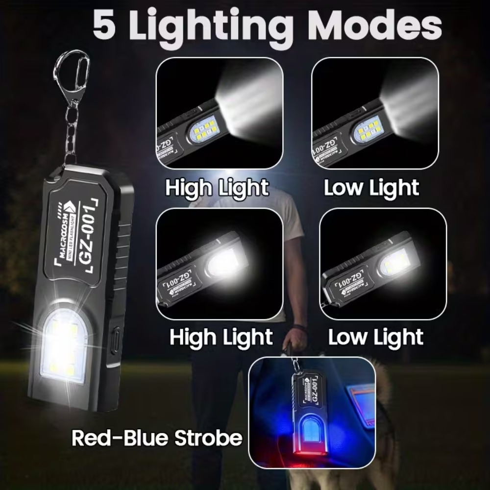 Mini COB LED Keychain Flashlig - مراجعة Outdoor Lighting Lowes وسعره